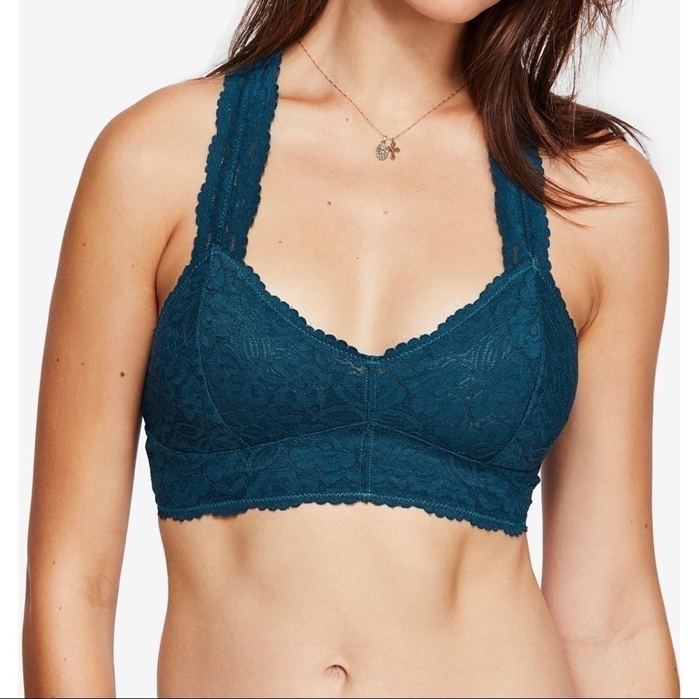 Intimately FP Racerback Galloon Lace Bralette XS NWOT